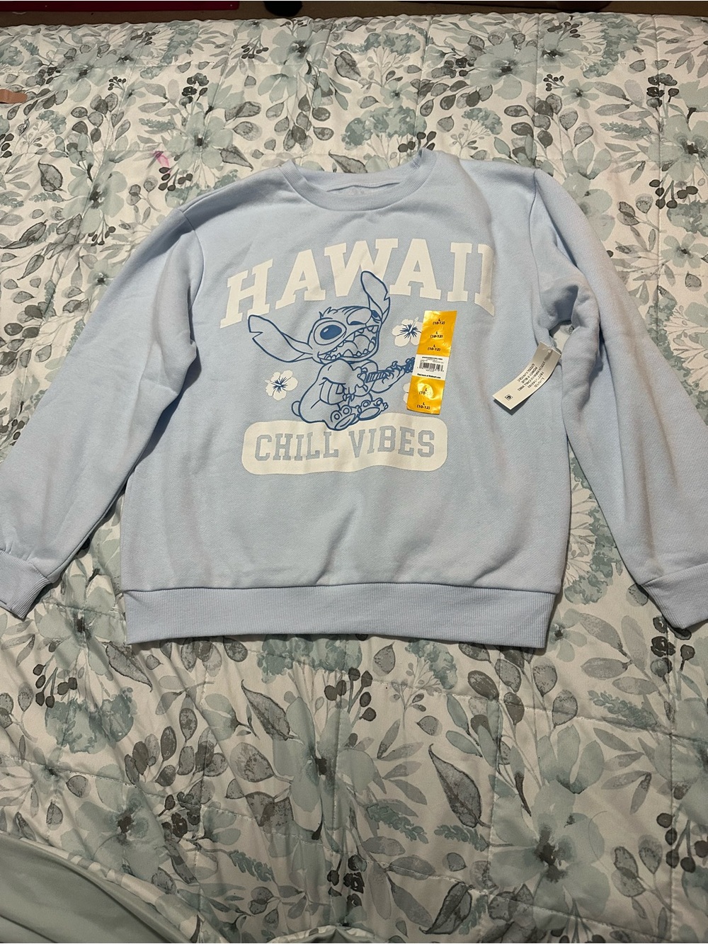 Primark Light Blue 'Hawaii Chill Vibes' Stitch Sweatshirt